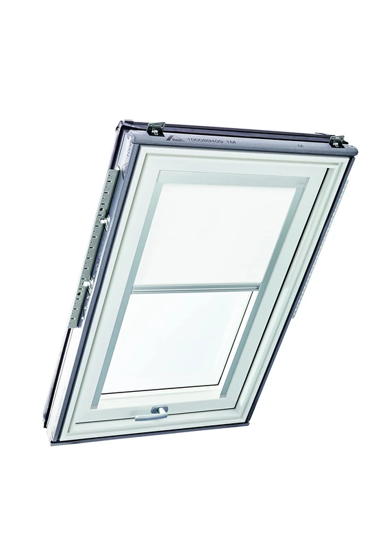 Original Roto Roller Blind Exclusive ZRE Daylight Blind for Roto Roof Windows Guide Rail Silver For Windows Series Designo R6/R8, i8 and Classic 64/84 Size 134/078 | 13/07 Colour White