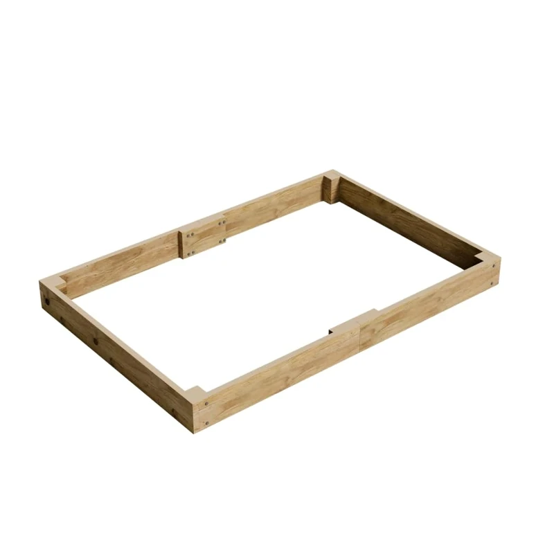 Conka Garden - Wooden Raised Bed Kit - Large Garden Planters for Vegetables, Herbs, Flowers – Start Growing Plants Earlier & Better - Durable & Resistant FSC Treated Timber 15cm H, 120cm x 180cm