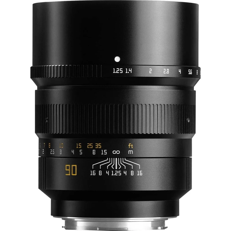 TTArtisan 90mm F/1.25 Metal Bodied Lens Compatible with L Mount - Black