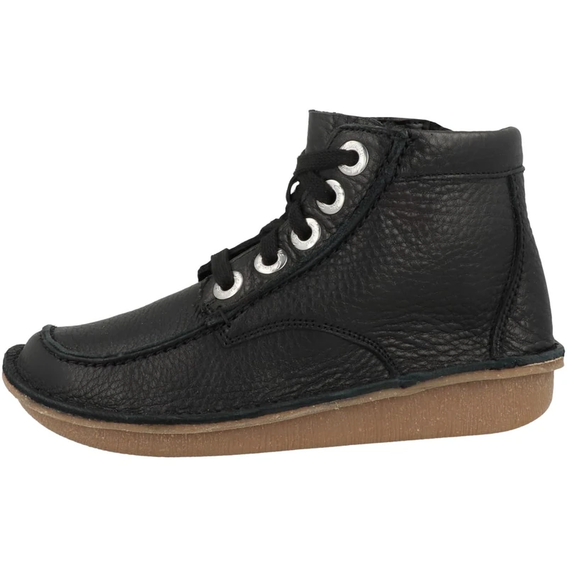 Clarks Women's Funny CedarFashion Boots, Black (Black Leather), 3 UK
