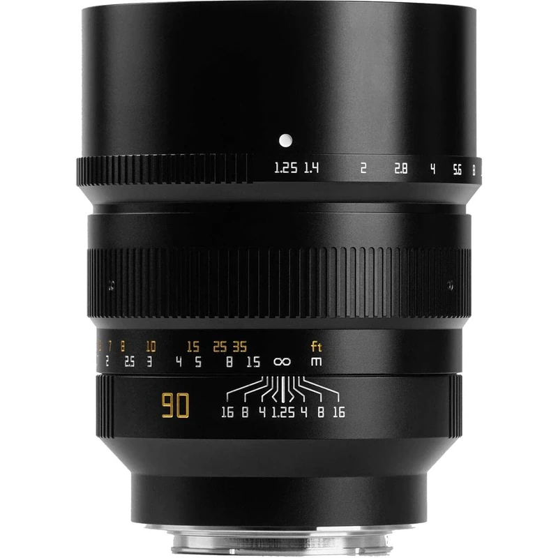 TTArtisan 90mm F1.25 Metal Bodied Lens Compatible with Sony E Mount - Black