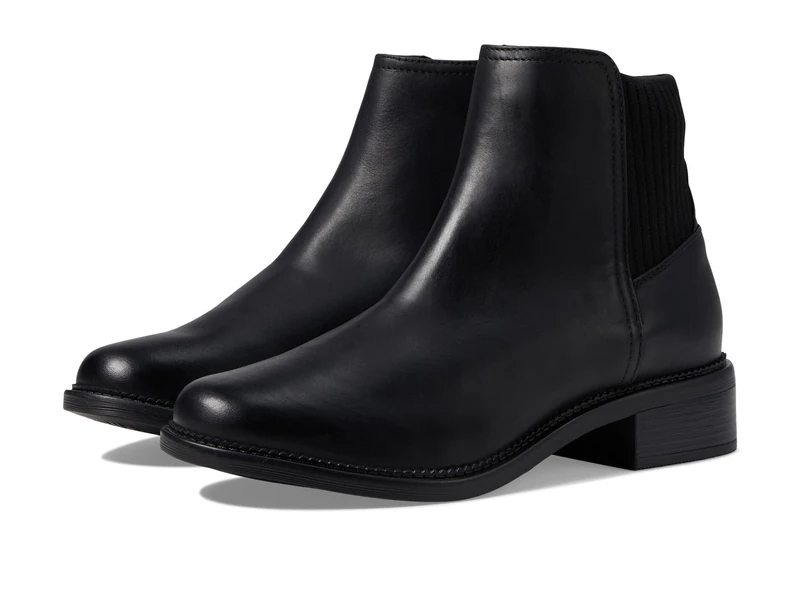 Clarks Women's Maye PalmeFashion Boots, Black (Black Leather), 2.5 UK