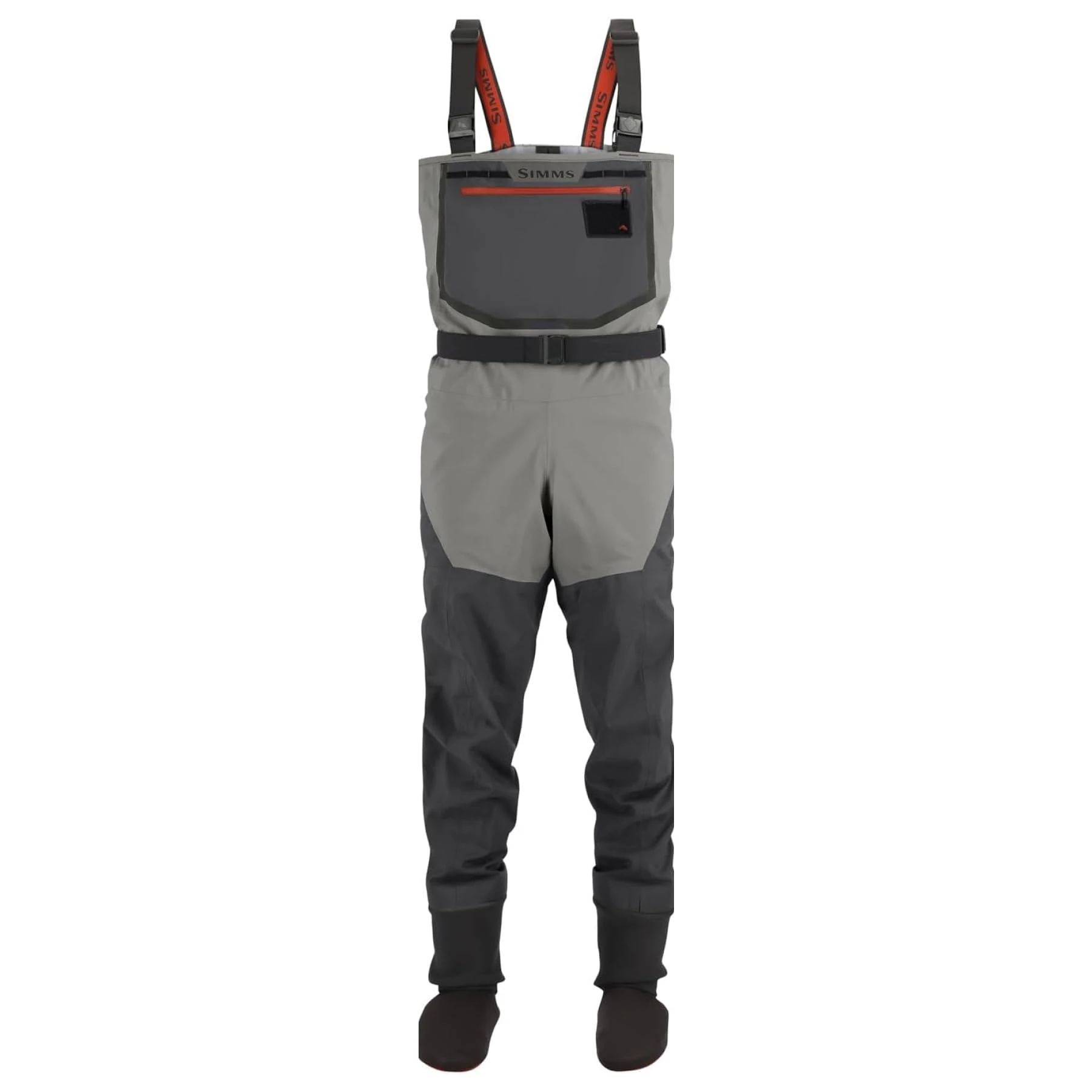 Simms Men's Freestone Stockingfoot Chest-High Fishing Waders - Durable, Breathable, Performance-Driven Waterproof Waders, Smoke, Large Short 9-11 Foot