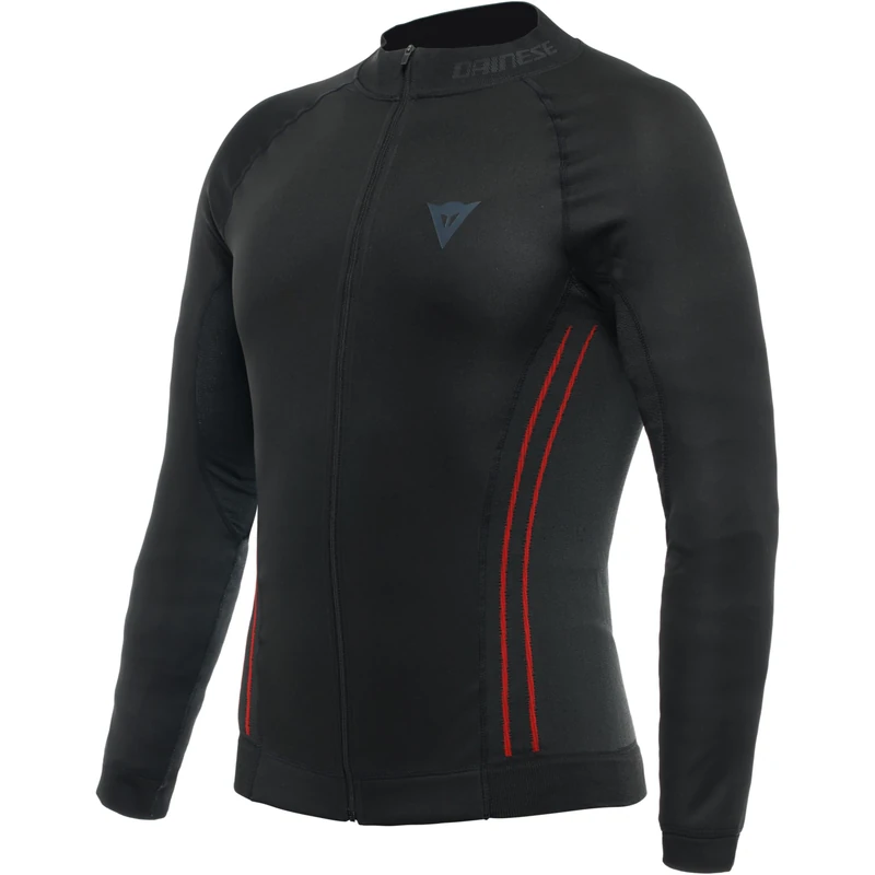 Dainese No Wind Thermo LS, Motorbike Thermal Base Layer, Men, Black/Red, XS/S