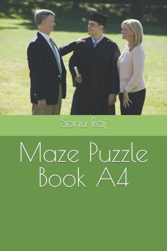 Maze Puzzle Book - A4 Size Activity Book