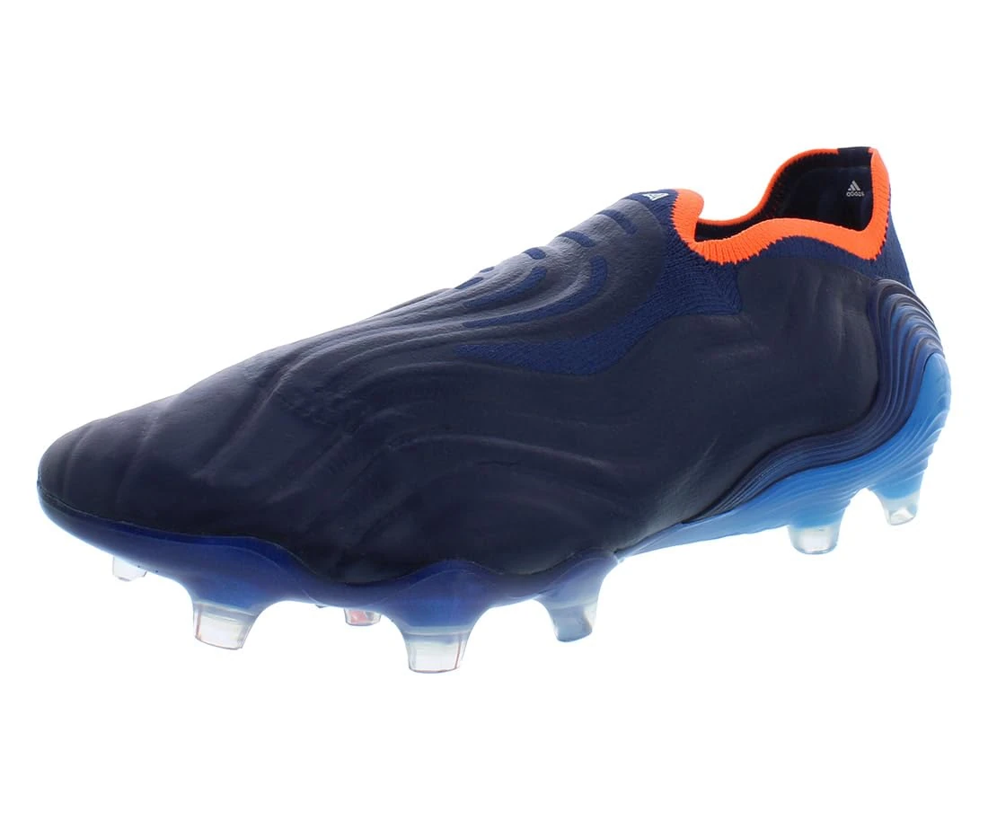 adidas Unisex-Adult Copa Pure.4 Indoor Soccer Shoe, Navy Blue, Royal Blue, Orange, 9