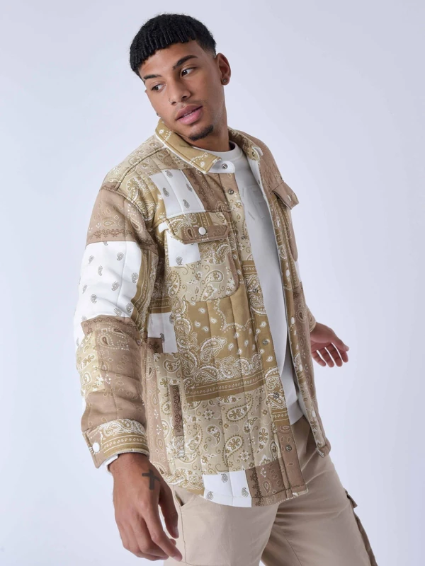 Project X Paris Shirt Colour: Ivory 100% Polyester for Men, Ideal for Everyday & Streetwear, with Size L - Image 1