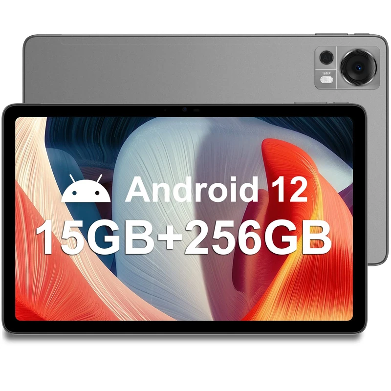 DOOGEE T20 Android 12 Touch Tablet 10.4 Inches, 15GB + 256GB/TF 1TB, Dual 4G LTE + 5G WiFi, 16MP + 8MP, FHD 2000 x 1200, 8300mAh, Octa-Core/Face ID/PC Mode/OTG/GPS/2 Years Warranty/TUV