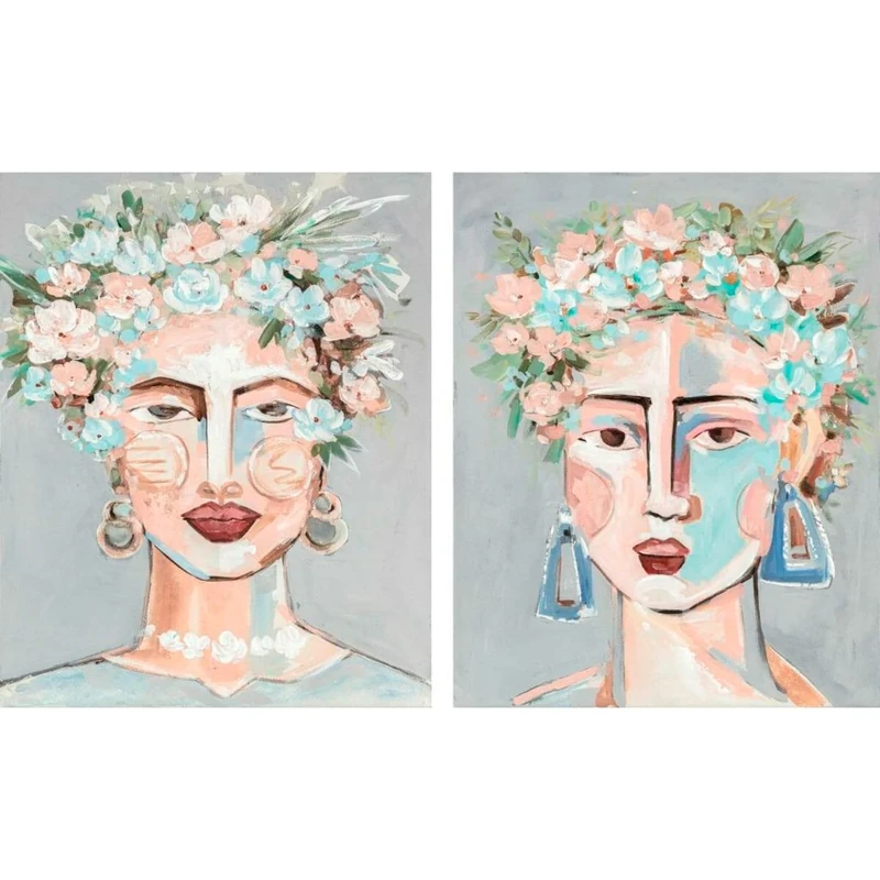 DKD Home Decor Canvas, Standard