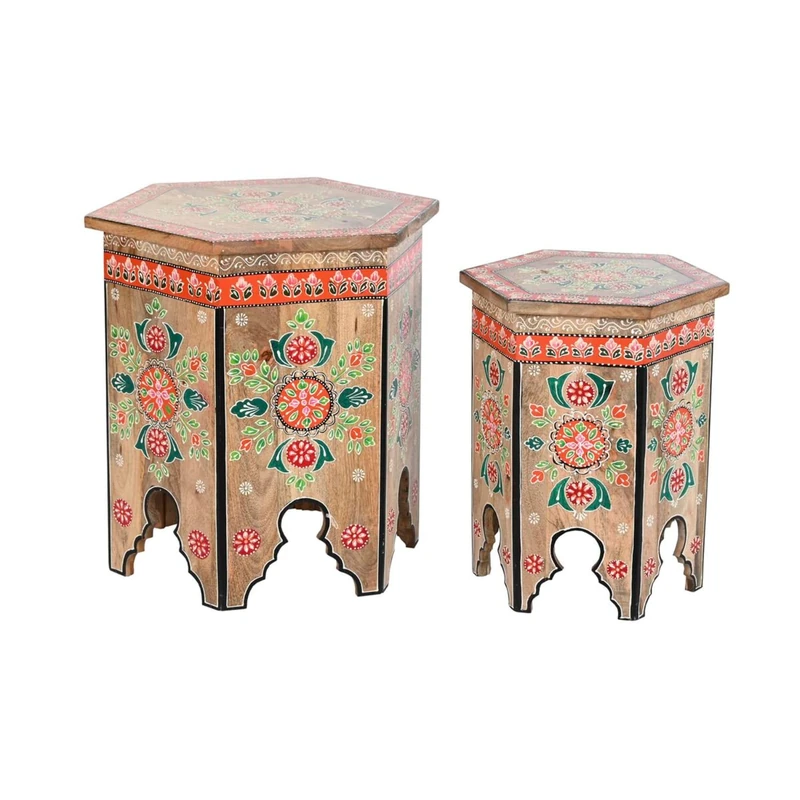 DKD Home Decor Set of 2 Tables, Standard