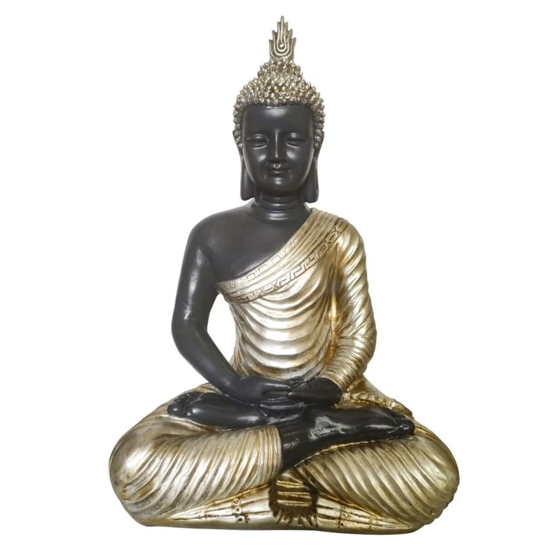 DKD Home Decor Decorative Figure Golden Buddha Resin (31 x 22 x 49 cm)