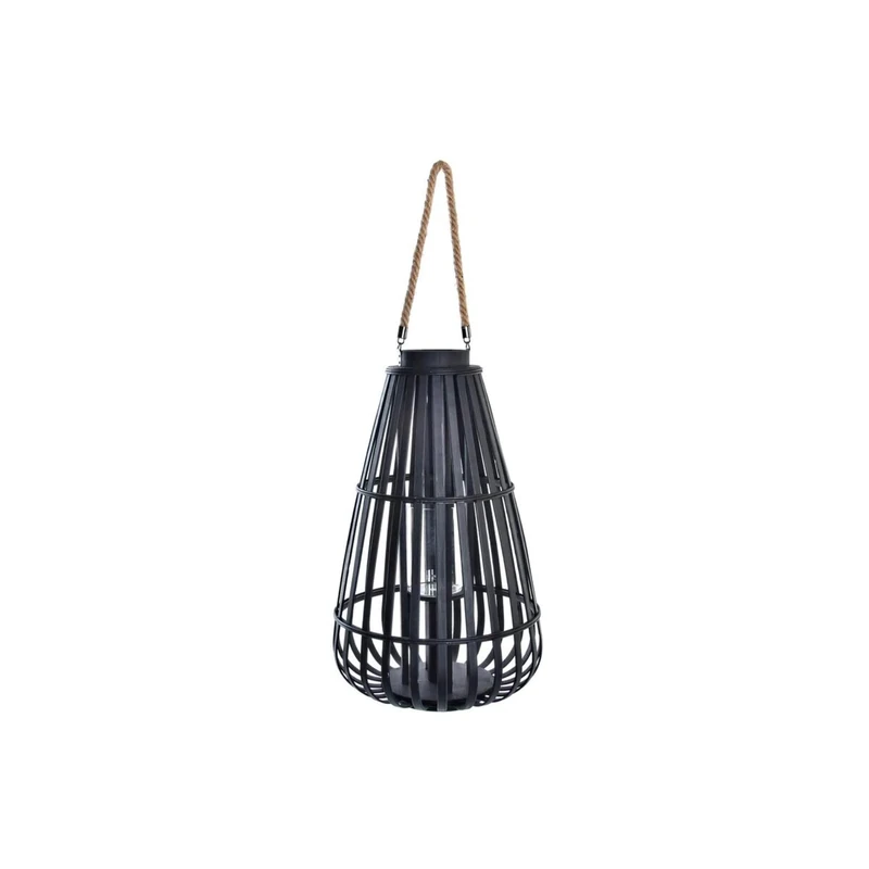 DKD Home Decor Estándar Lantern Glass Black - Image 1