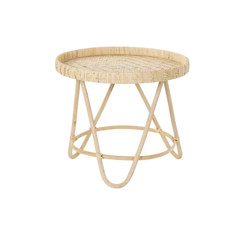 DKD Home Decor Side Table Brown Bamboo 60 x 60 x 52 cm