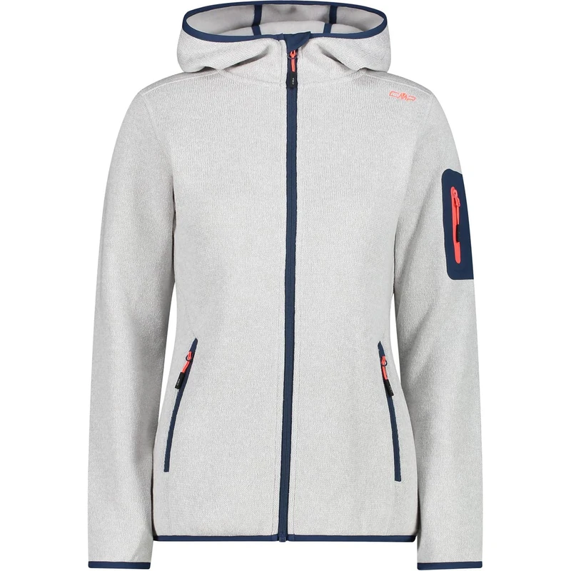 CMP Women's Knitted Tech Jacket with Fixed Hood