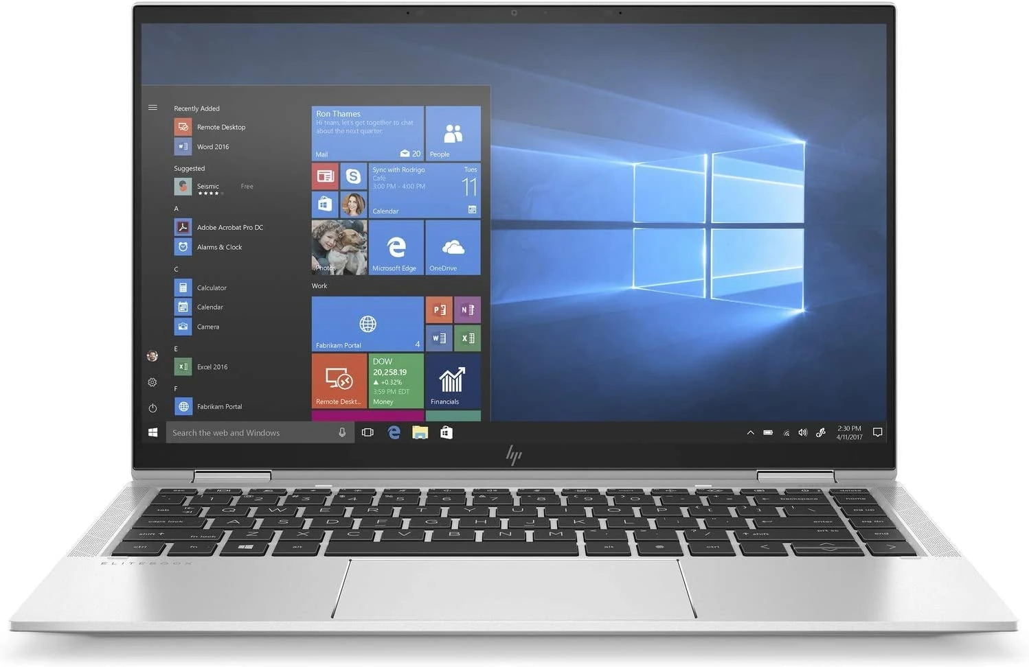 HP EliteBook x360 1040 G7 2-in-1 Touchscreen Laptop - i7-10710U (6 Cores, 4.7GHz), 16GB DDR4, 1TB SSD, Intel UHD Graphics, WiFi 6 & BT 5, Free Windows 11 Pro, Backlit UK Keyboard (Renewed)