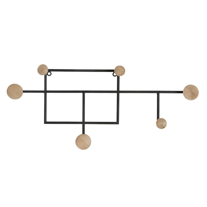 DKD Home Decor Wall Coat Rack, Estándar
