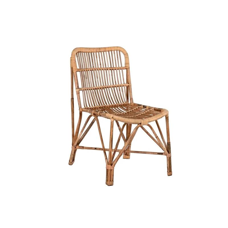 DKD Home Decor Bali Dining Chair, Rattan, Standard