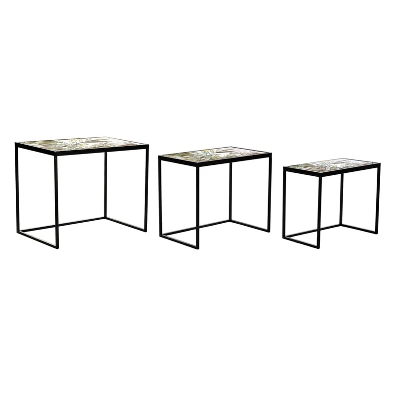 DKD Home Decor Set of 3 Tables, Standard