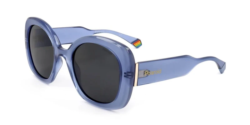 Polaroid Pld 6190/s MVU/M9 AZURE Sunglasses Women's Polycarbonate, Standard, 52