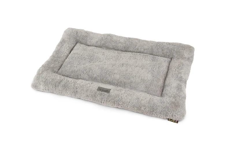 Scruffs Cosy Dog Crate Mat (M), 90 x 60cm, Grey