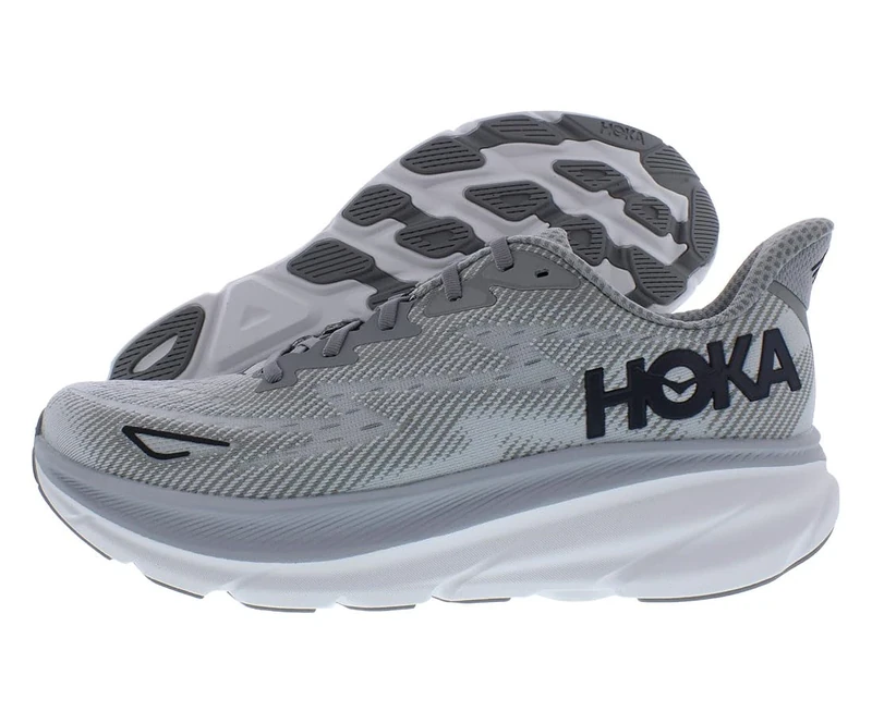 Hoka One One 1132210-HMBC M CLIFTON 9 WIDE Men HARBOR MIST/BLACK UK 7.5
