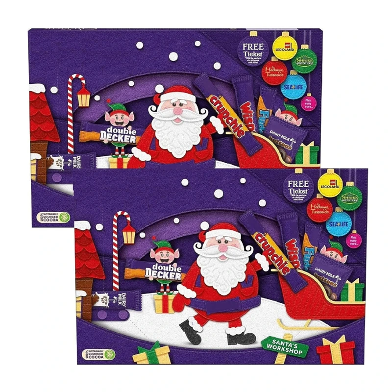 Christmas Chocolate Hamper Box Selection 125g (Pack of 2)