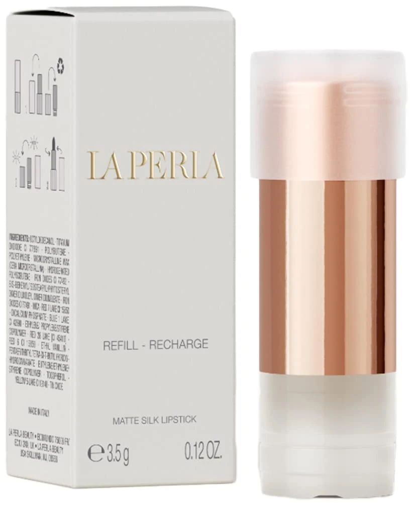 La Perla Beauty, Matte Silk Lipstick Refill, Cinnamon Nude Red