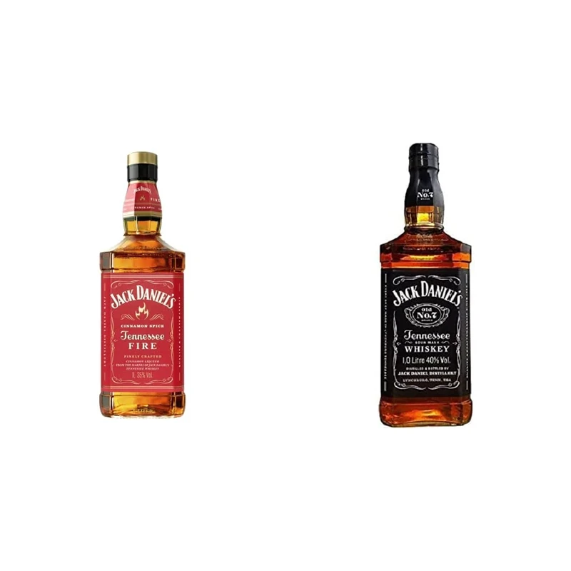 Jack Daniel's Tennessee Fire, 1Litre & 's Tennessee Whiskey Gift Tin, 1L