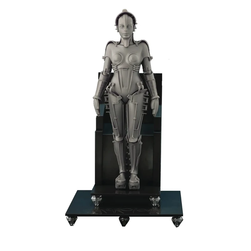X-PLUS Metropolis Plastic Model Kit 1/8 Maschinenmensch Maria Silver Screen Edition 26 cm - Image 1