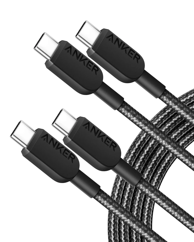 Anker 6ft USB-C to USB-C Cable 2-Pack 60W Fast Charging - Braided