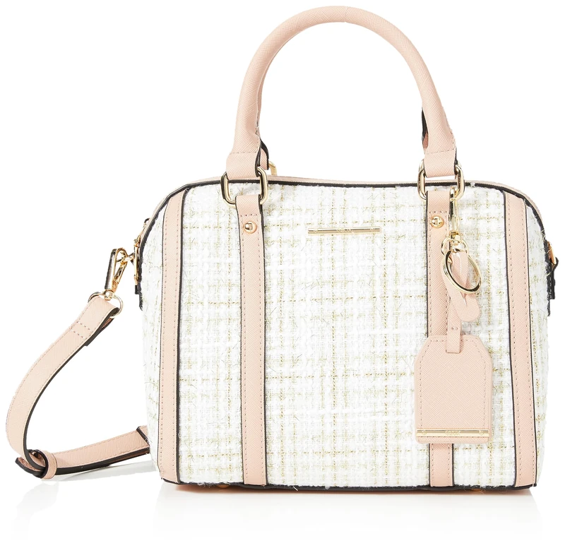 Geox Women's D Zene S Bag, Off White/Rose, Off white/rose, standard