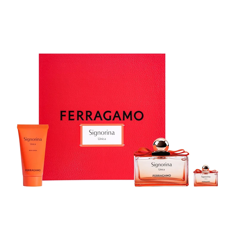 Salvatore Ferragamo Signorina Gift Set Eau de Parfum 100 ml, Body Lotion 50 ml, Travel Spray 5 ml