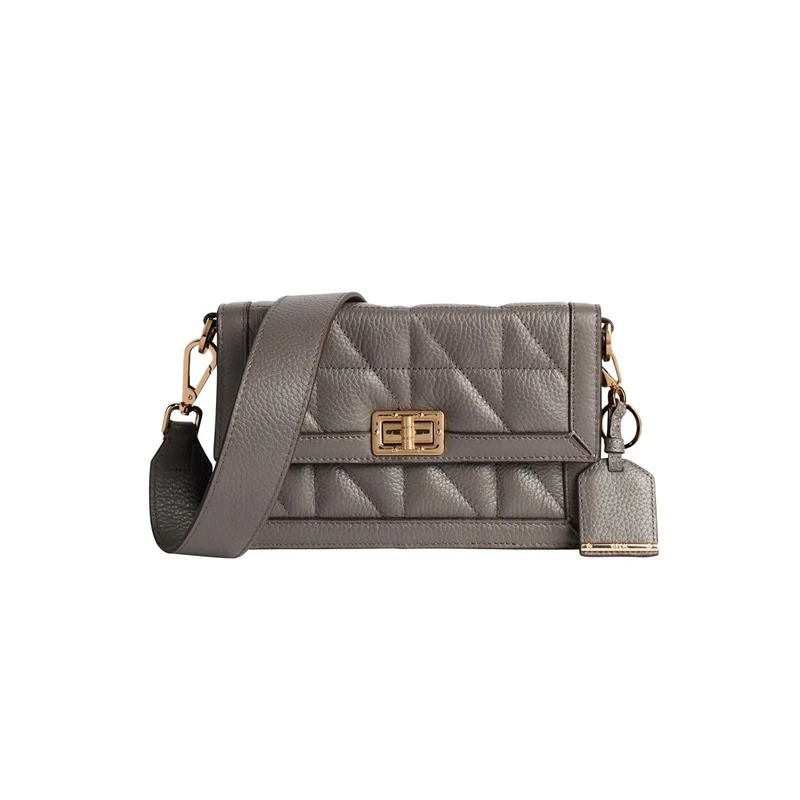 Geox Women's D Fedra Bag, Dk Stone, standard