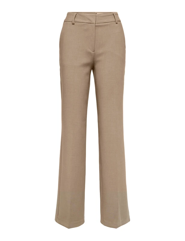 SELECTED FEMME Female Woven Trousers, Camel/Detail: Melange, 36W x 32L
