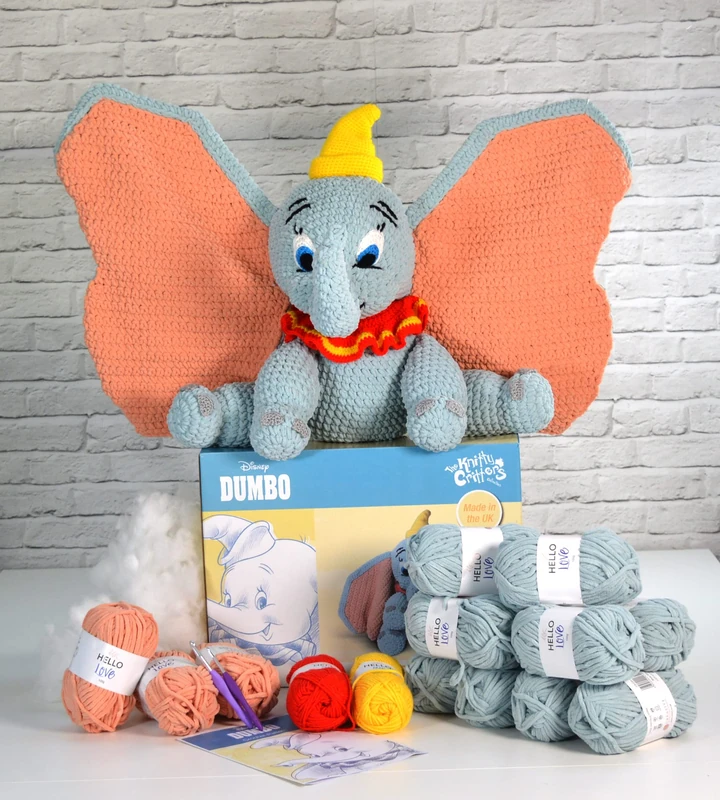 Disney - Dumbo - Super Size Super Cuddly Crochet KIT