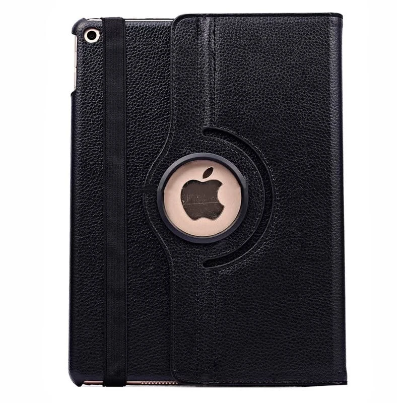 Cool Case for iPad Air/Air 2 / Pro 9.7 / iPad 2017 / iPad 2018 9.7 inch Rotating PU Leather Black