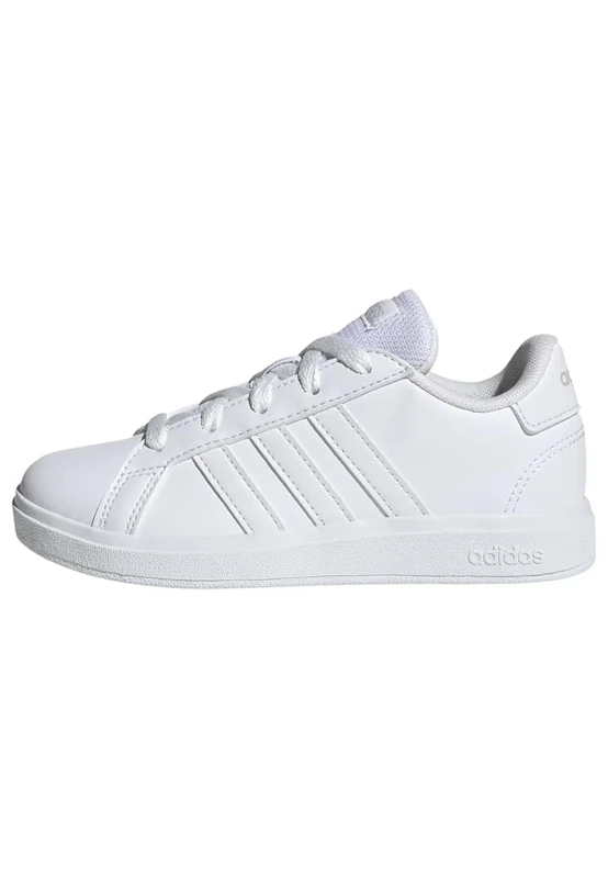 adidas Grand Court Lifestyle Kids Tennis Shoes - Cloud White/Grey