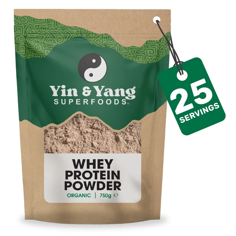 Yin & Yang Organic Whey Protein 750g - 19.4g Natural Chocolate
