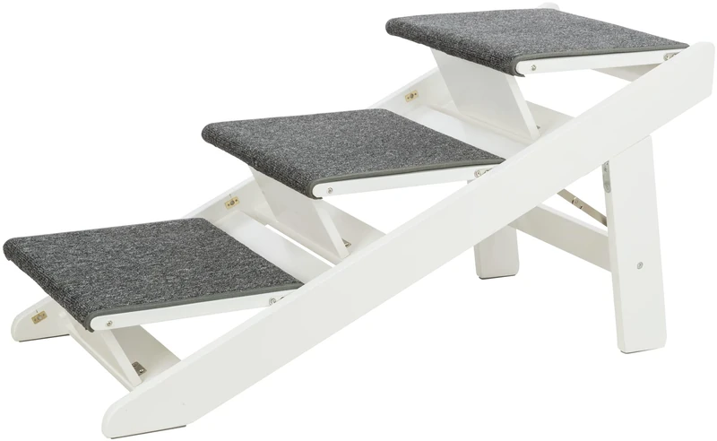 Ramp, folding steps, MDF, 44 × 46 × 106 cm, white