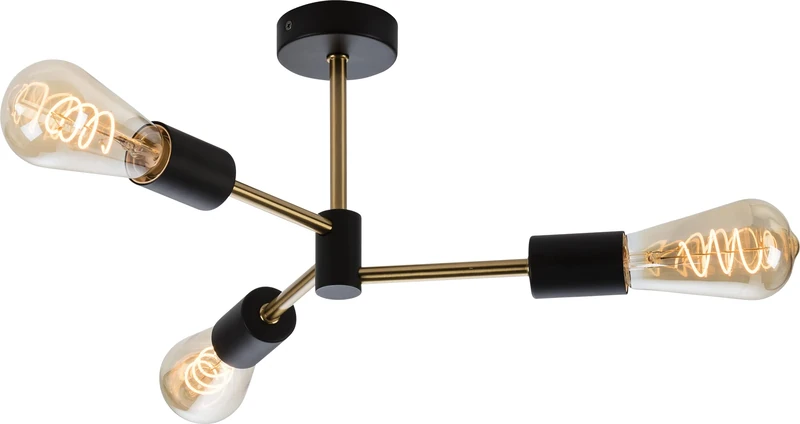 Knightsbridge Sena - 230V IP20 E27 3 Light Ceiling Pendant - Image 1