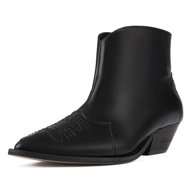 L37 HANDMADE SHOES Women's Capital City Ankle Boot, Black, 7.5 UK