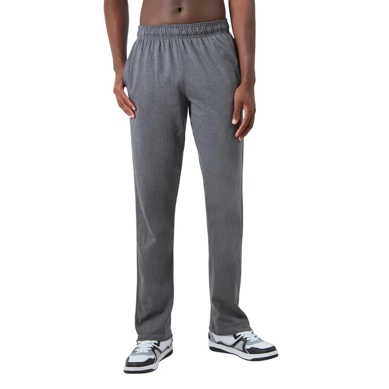 Champion Men's Joggers, Lightweight Athletic Pants, Cotton Sweatpants, 31-36" (Big & Tall) Track, Granite Heather C Patch Logo, X-Large