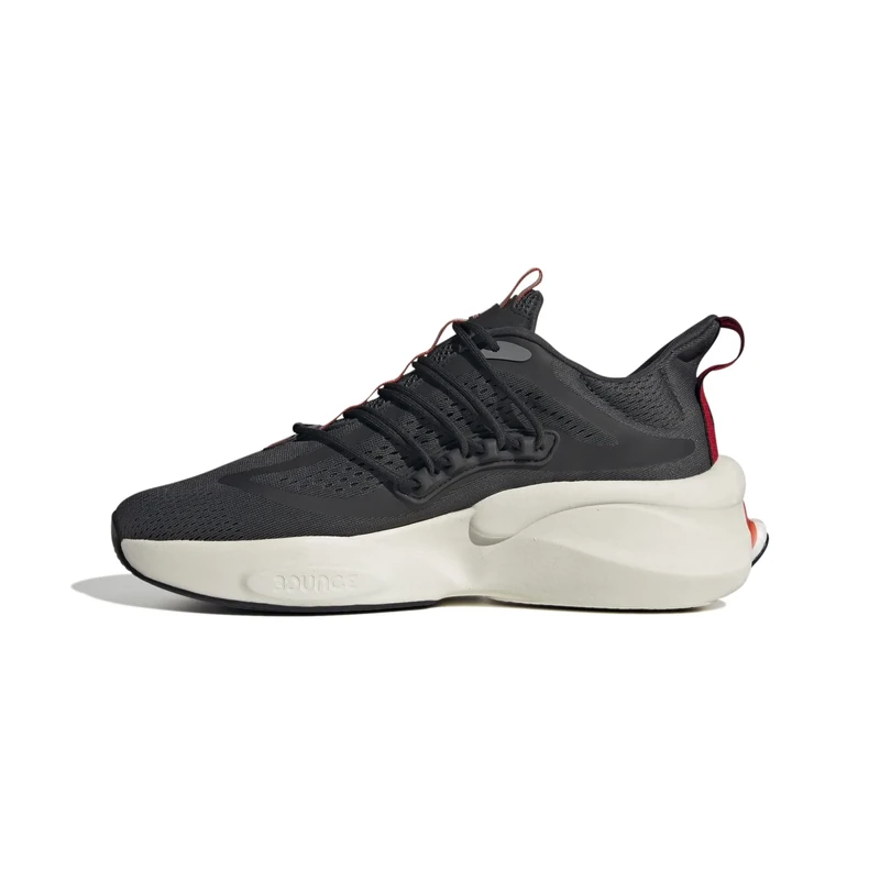 Adidas Alphaboost V1 Men's Trainers, Carbon Bright Red Grey Three, 6.5 UK