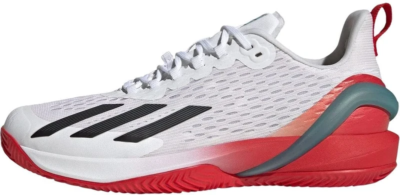 adidas Adizero Cybersonic M Clay, Men's Sneakers, FTWR White Core Black Preloved Blue, 12.5 UK