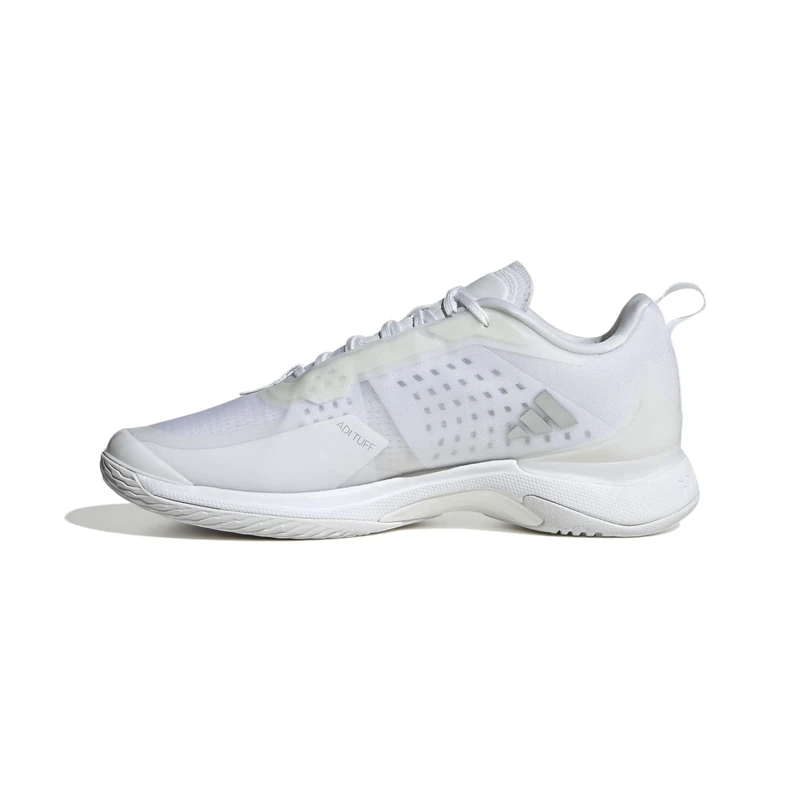 adidas Avacourt, Women's Sneakers, FTWR White/Silver Met./FTWR White, 42 2/3 EU, FTWR White Silver Met FTWR White, 8.5 UK