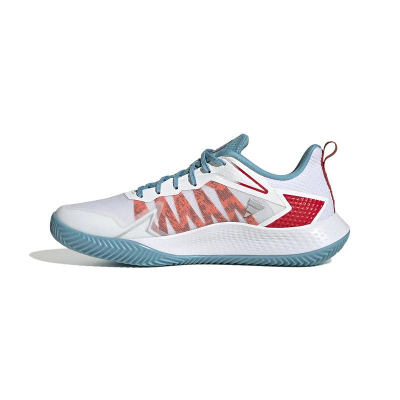 adidas Defiant Speed Clay All Court Shoes EU 38, FTWR White Preloved Blue Better Scarlet, 5 UK