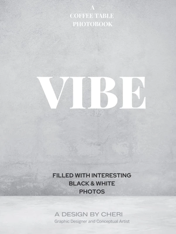 VIBE: Grey coffee table books huge for decor: A Huge / Large Statement Table Book (HARDCOVER) | Decoration for Home Styling, Interior Design, or ... home: Miscellaneous Black & White photography