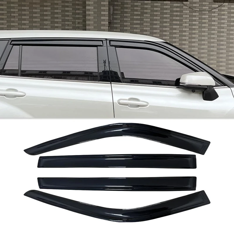 Rain Guards for 2020 2021 2022 2023 Toyota Highlander L LE XLE XSE Limited Platinum Hybrid, Side Window Wind Deflectors