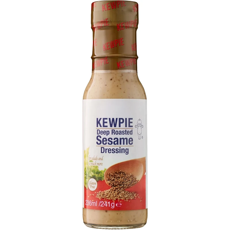 Kewpie Deep Roasted Sesame Dressing 236ml | Creamy Japanese-Style Sesame Dressing | Umami-Rich, Gluten-Free