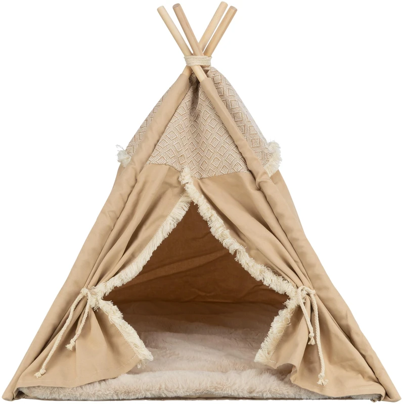 Boho tipi, 55 × 65 × 55 cm, beige